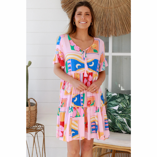 Brianna Mini Bohemian Dress