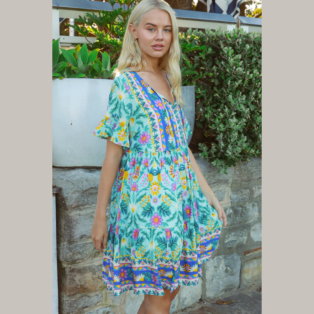 Ensley Mini Bohemian Dress
