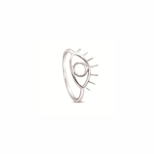 Eye of Horus Ring in Silver