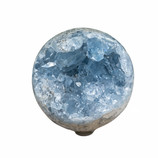 Celestite Druzy Crystal Spheres