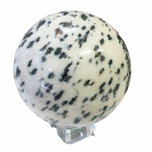 Hematite in Quartz Sphere 003