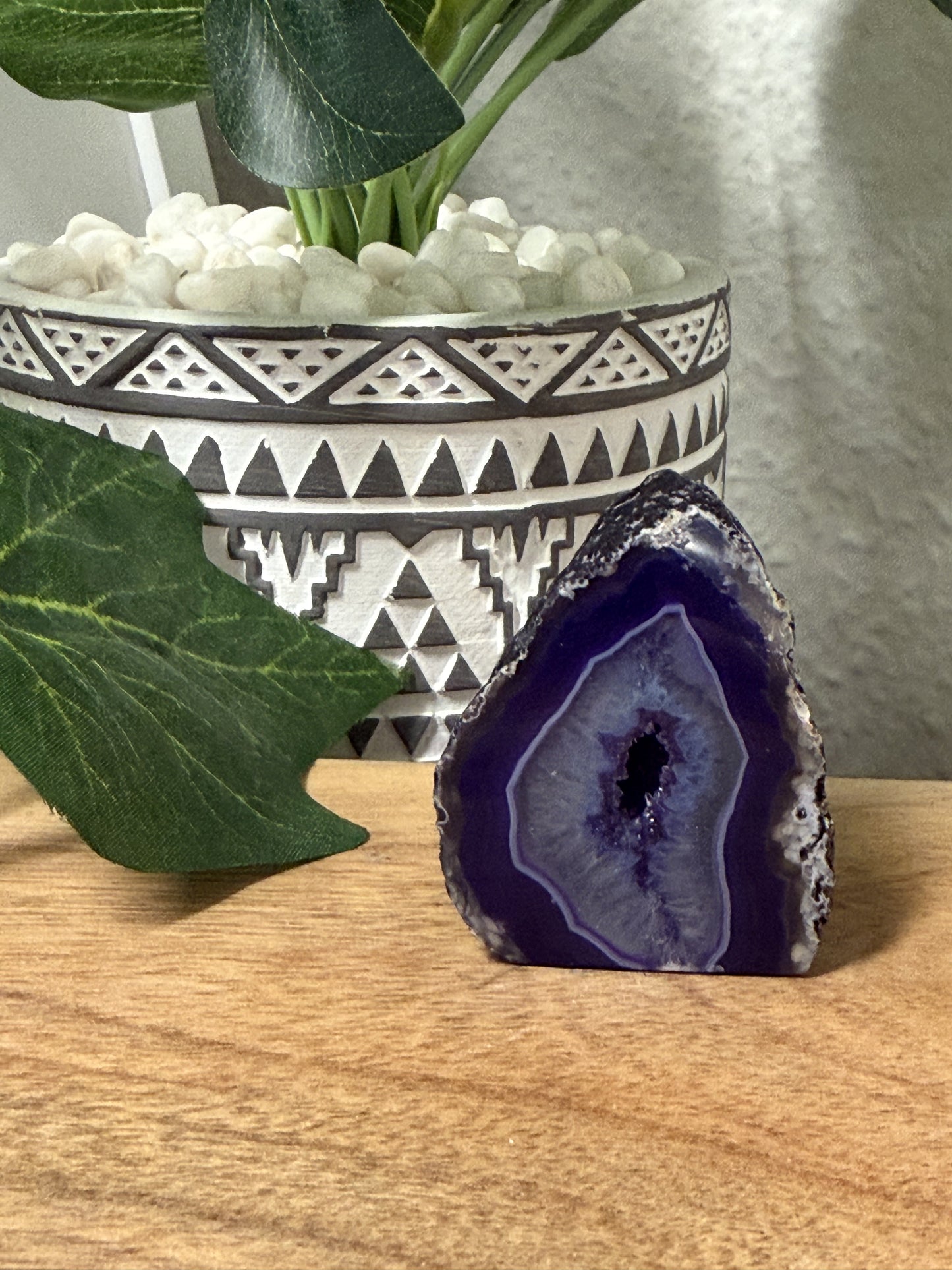 Purple Agate Cut Base