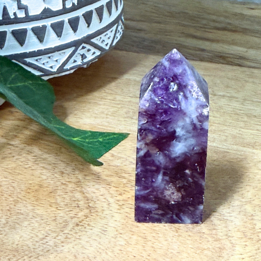 Lepidolite Obelisk 01