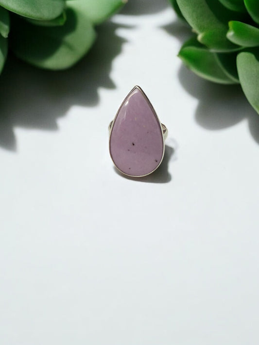 Phosphosphiderate Teardrop Silver Ring