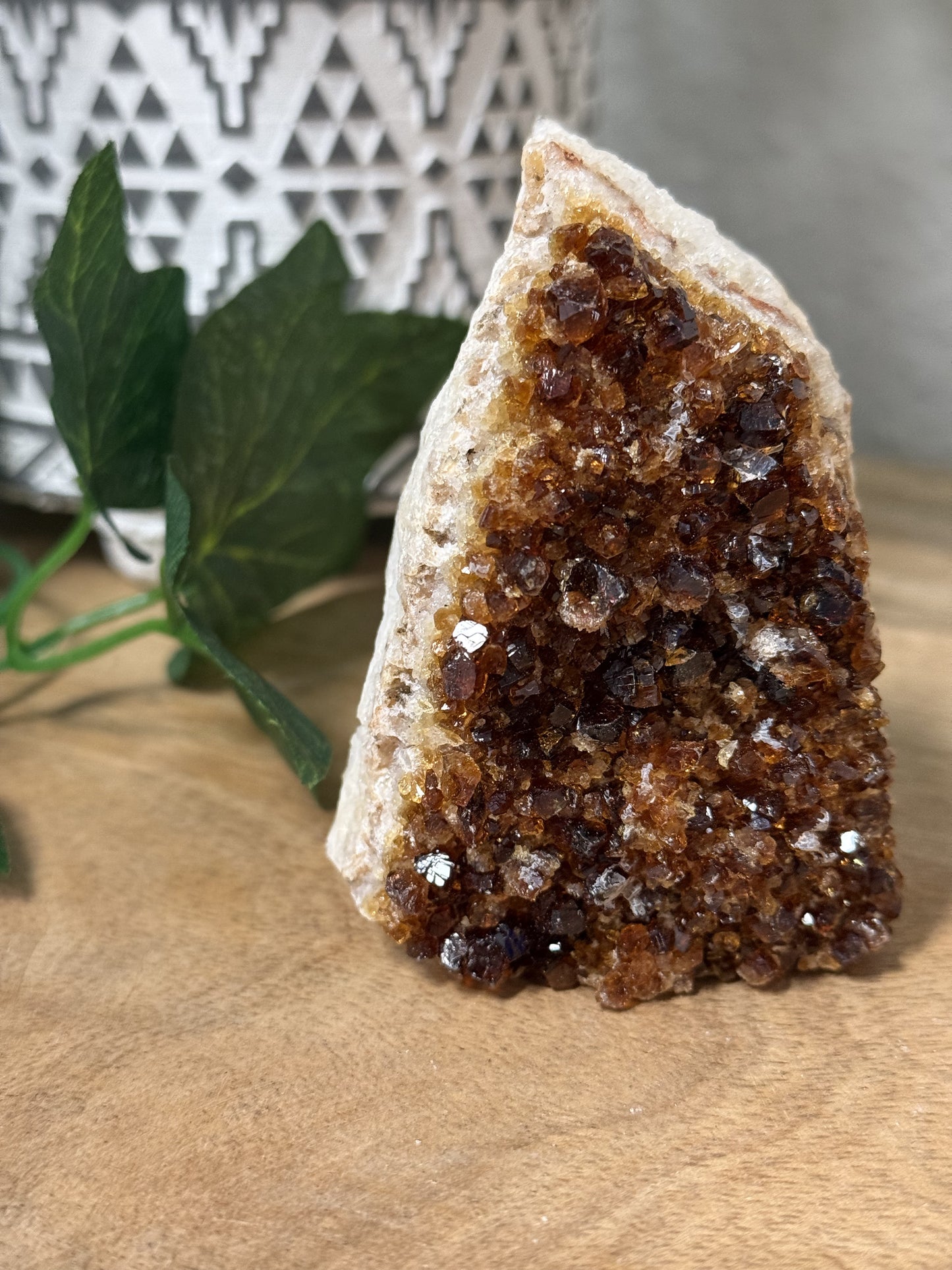Citrine Geode - Standing Cut Base
