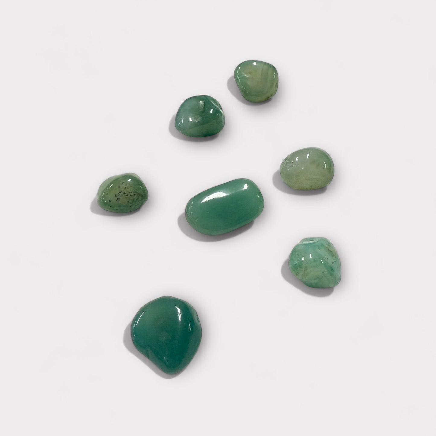 Green Agate Tumble ~ Inner Harmony & Business Growth