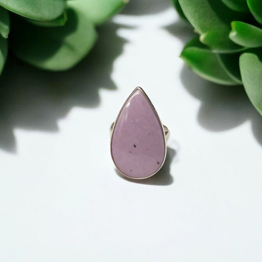 Phosphosphiderate Teardrop Silver Ring