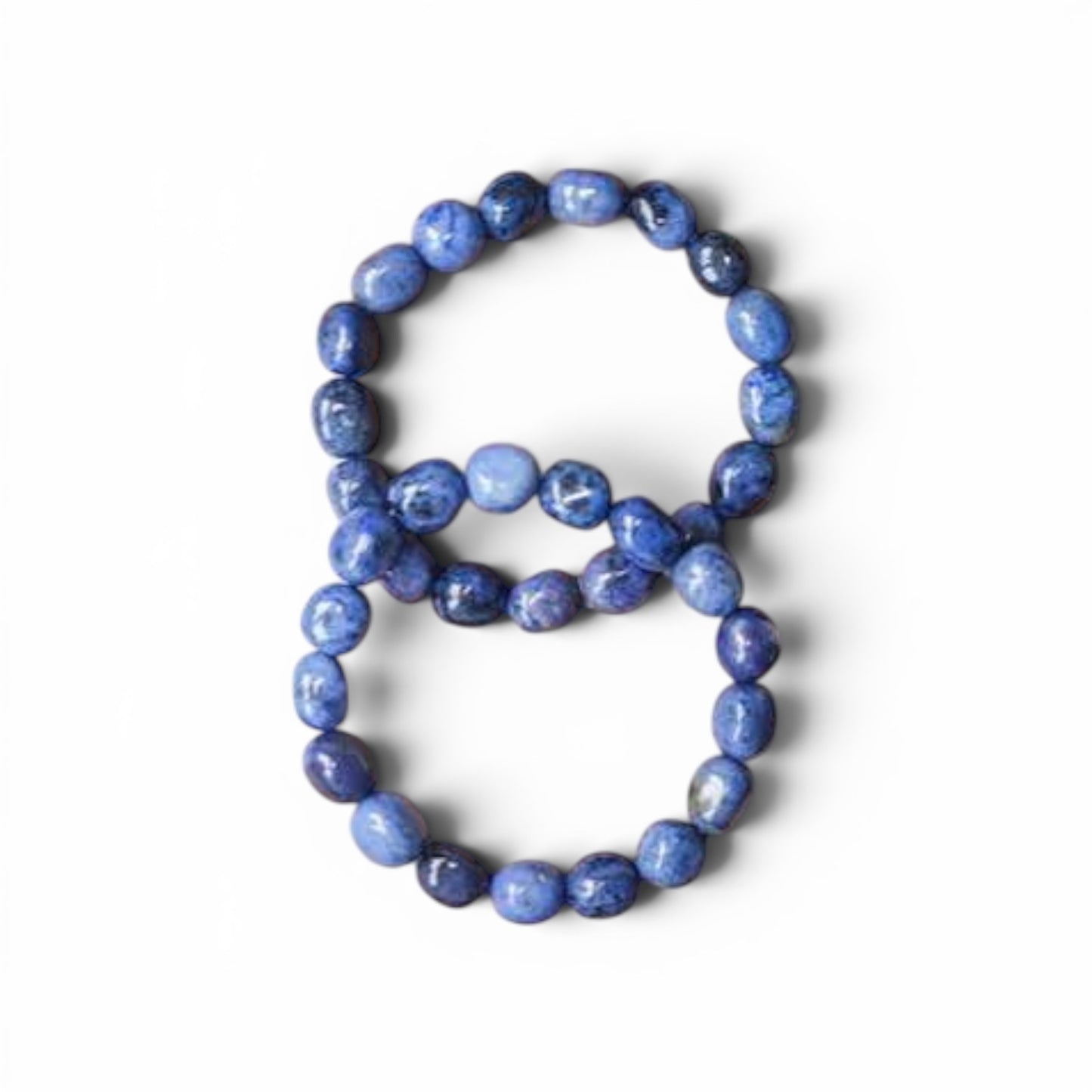 Dumortierite Tumble Bead Bracelets