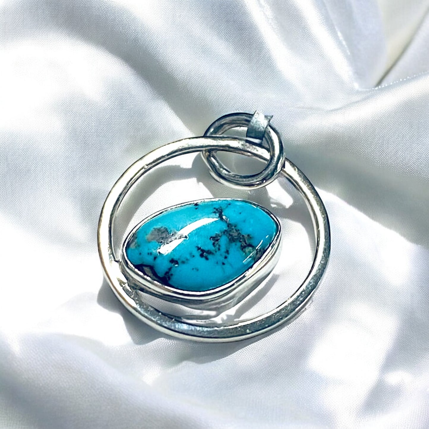 Turquoise Aztec Pendant Silver