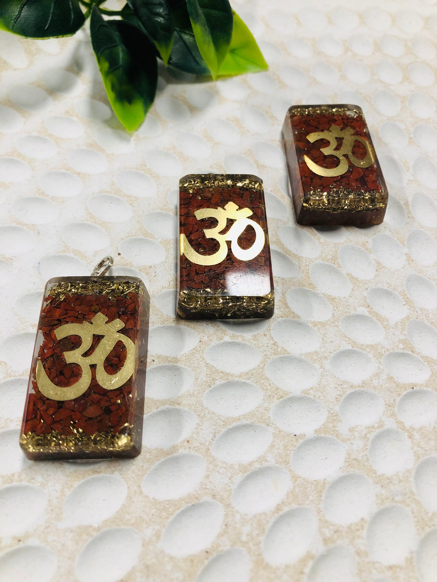 Organite Red Jasper Pendant OM