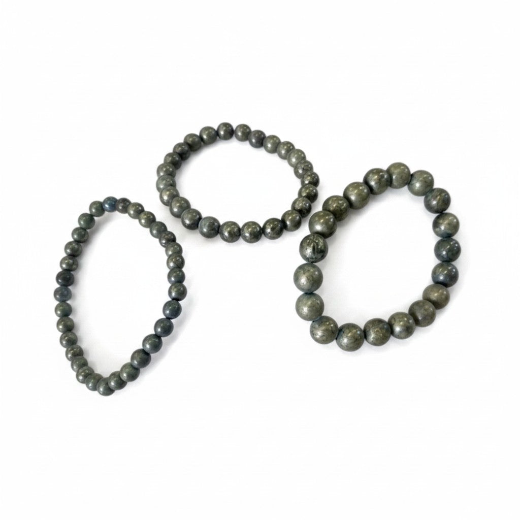 Pyrite Bead Bracelet