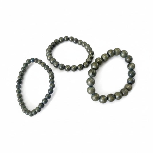 Pyrite Bead Bracelet
