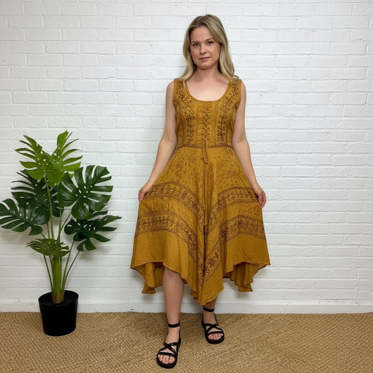 Amethyst Hanky Stonewash Dress