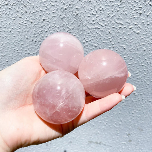 Rose Quartz Crystal Sphere