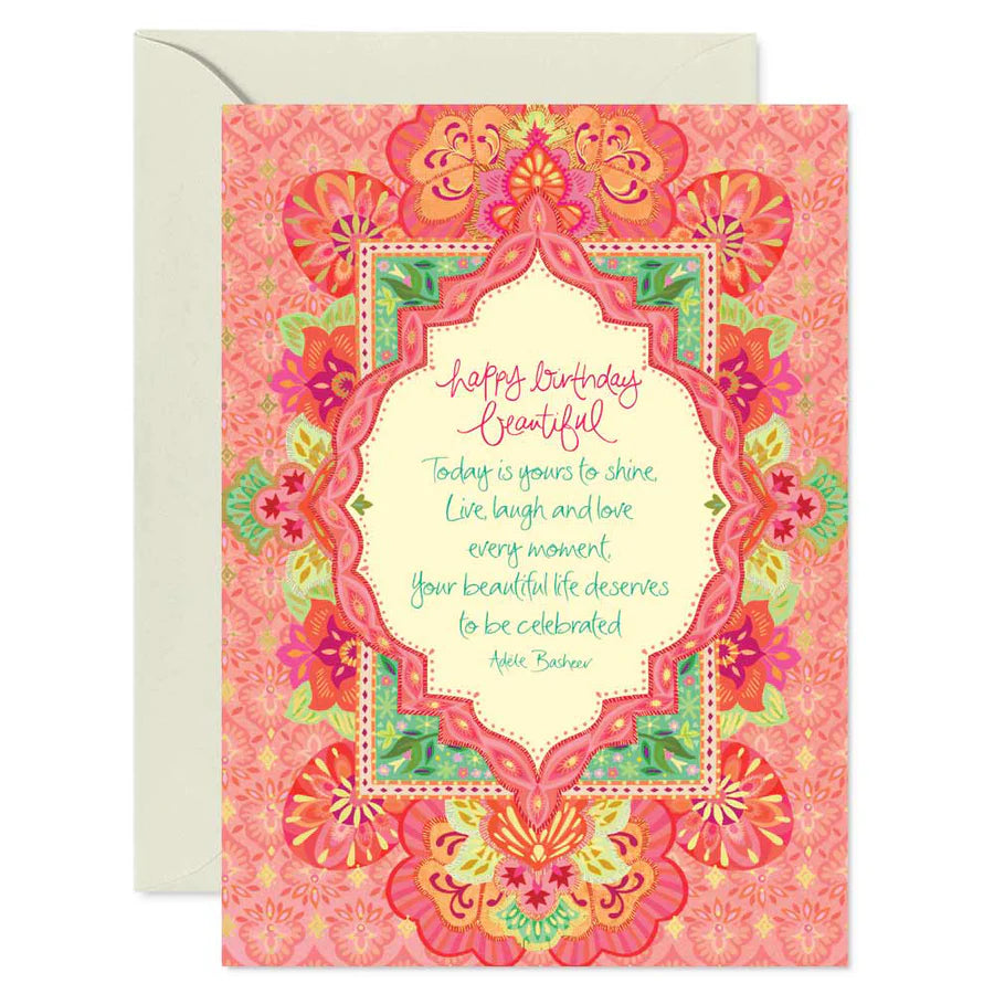 Happy Birthday Beautiful Greeting Card