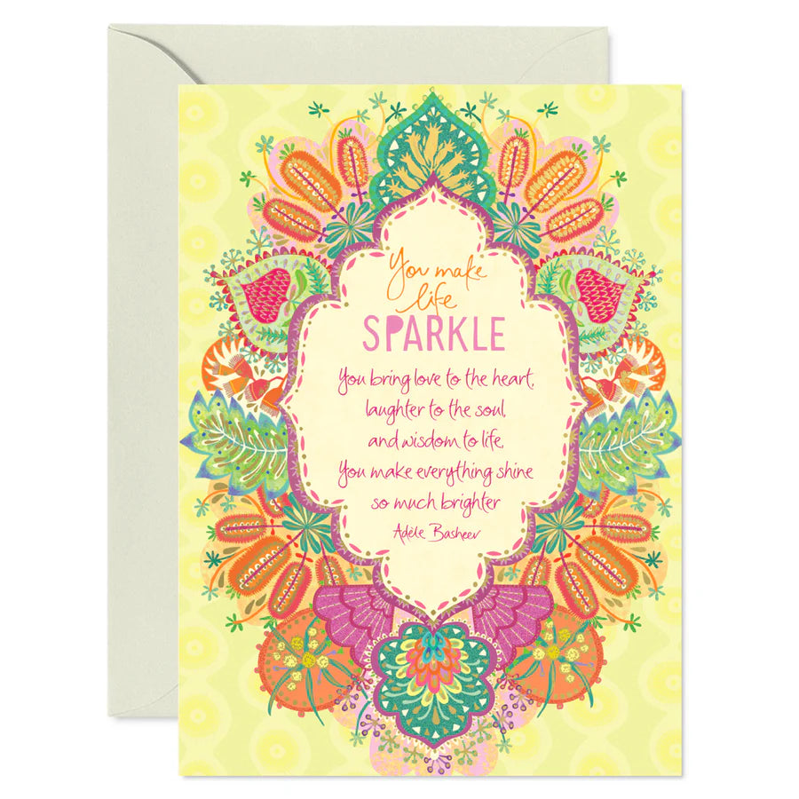 You Make Life Sparkle Greeting Card