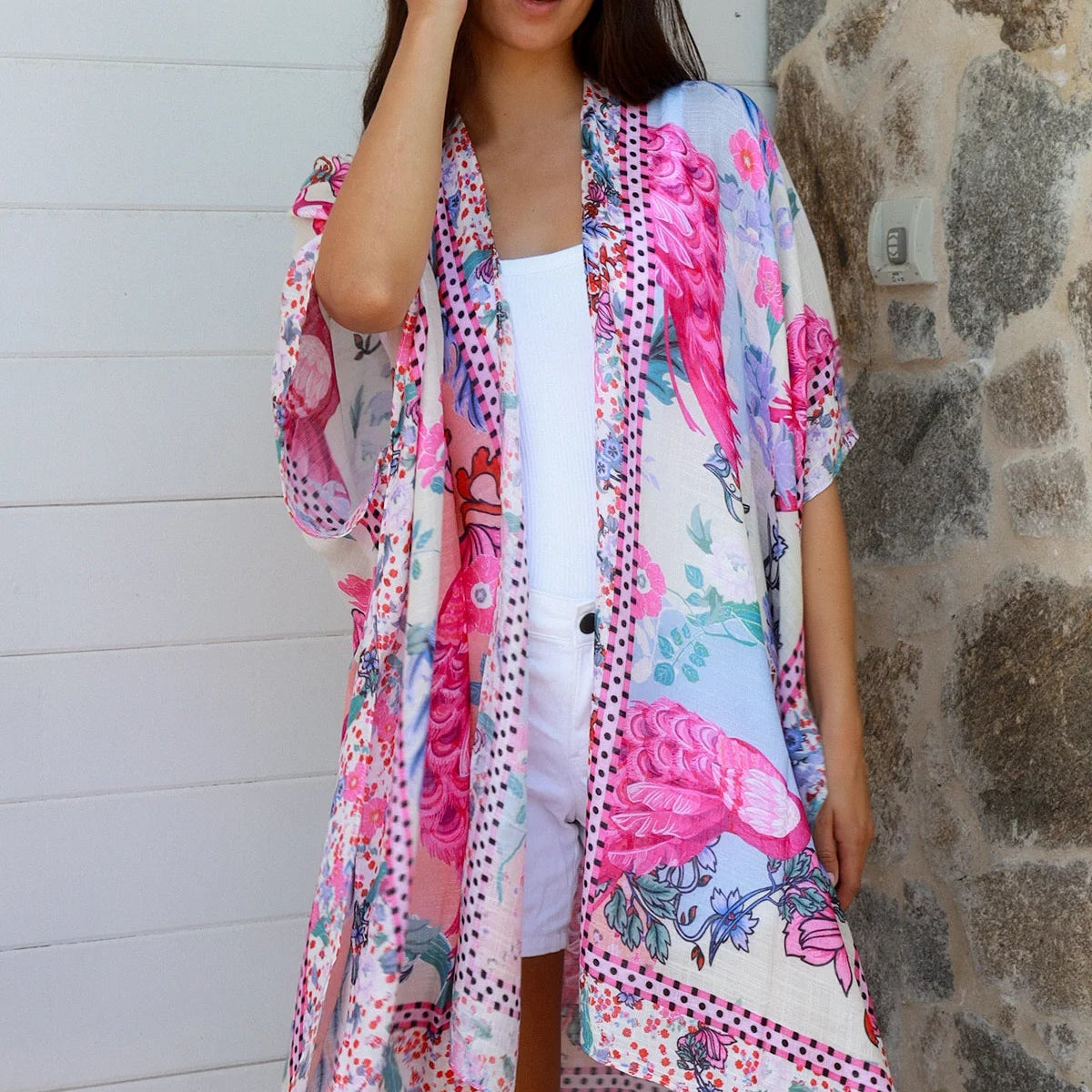 Wrap Top Pink Oriental