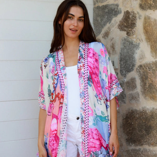 Wrap Top Pink Oriental