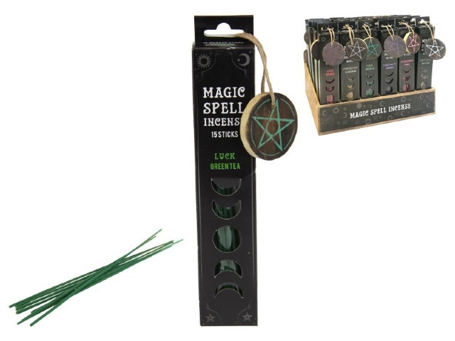 MAGIC SPELL GIFT PACK WITH INCENSE STICKS AND PENTAGRAM INCENSE HOLDER