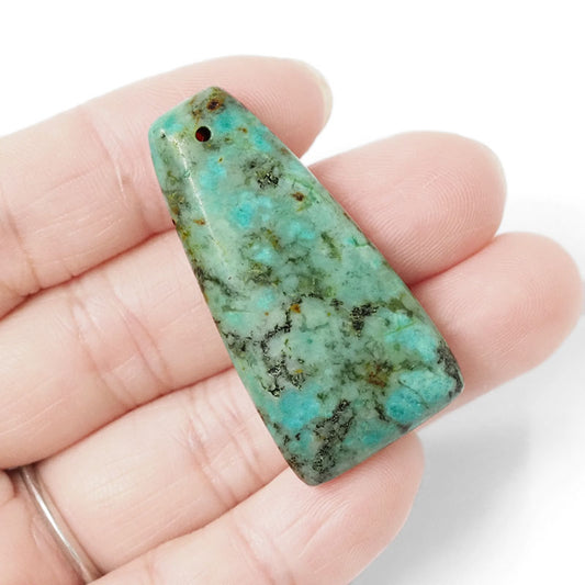 Natural Amazonite Crystal Pendant Stone