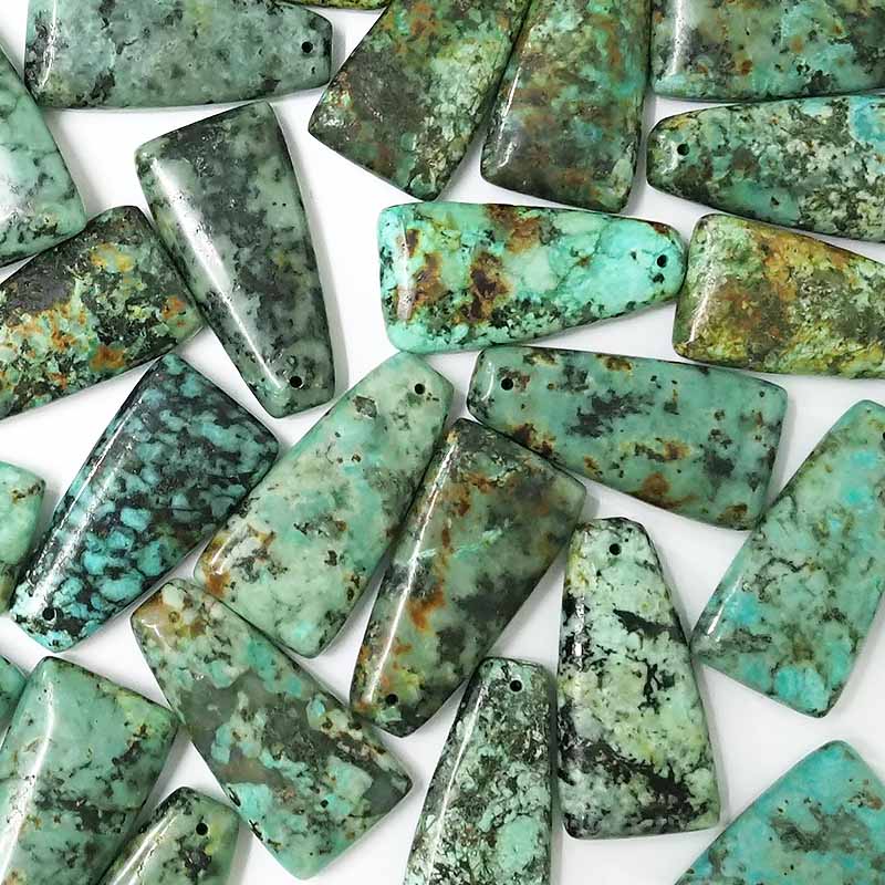 Natural Amazonite Crystal Pendant Stone