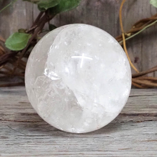 Natural Clear Quartz Crystal Sphere