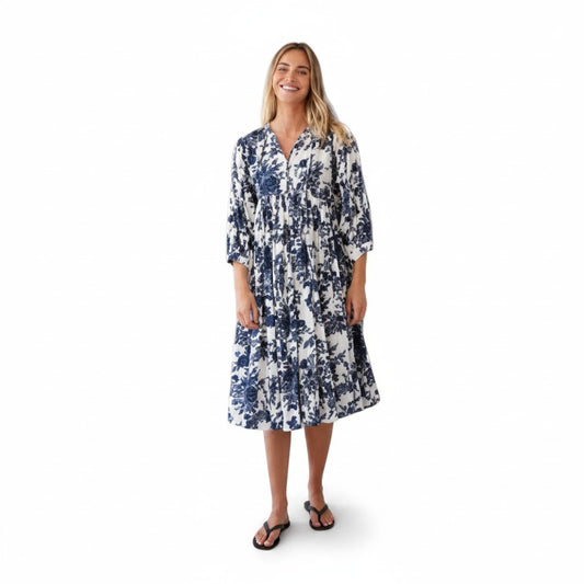 Forget Me Not Cotton Bohemian Midi Dress