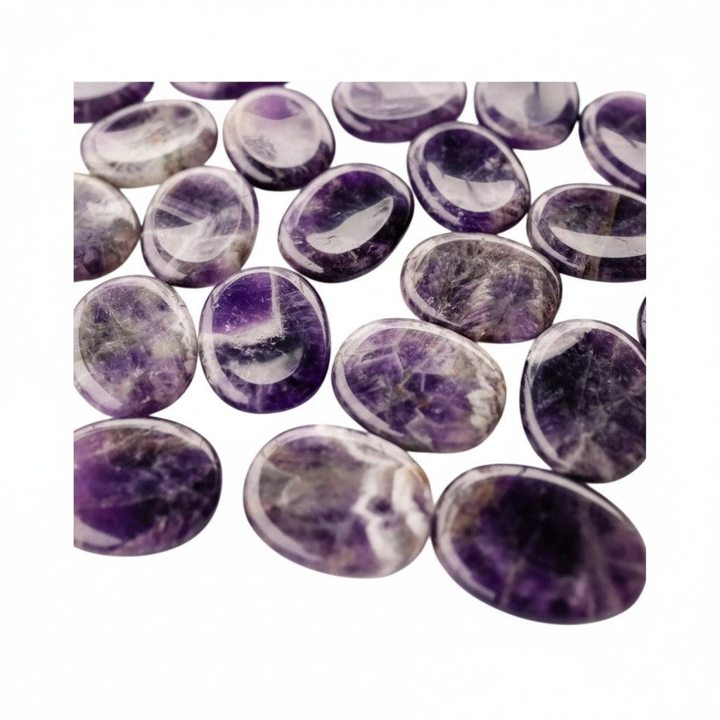Amethyst Worry Stones