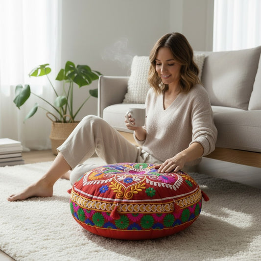 Floral Floor Cushions - Meditation