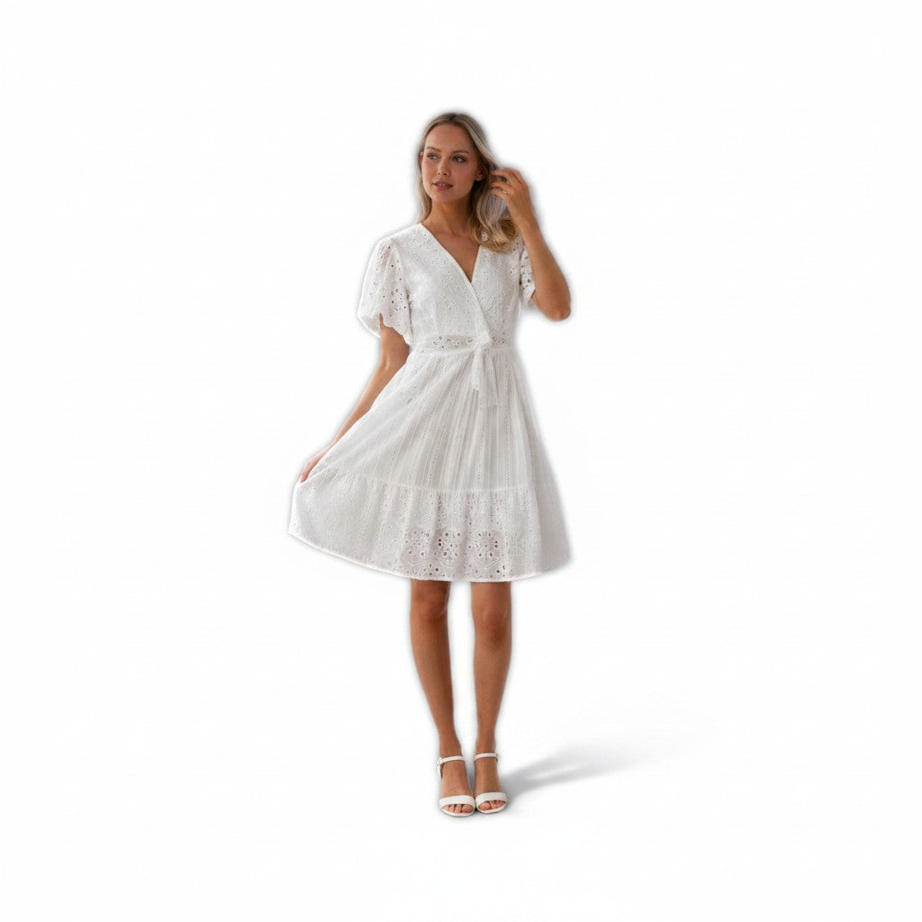 Rhiannon White Bohemian Dress