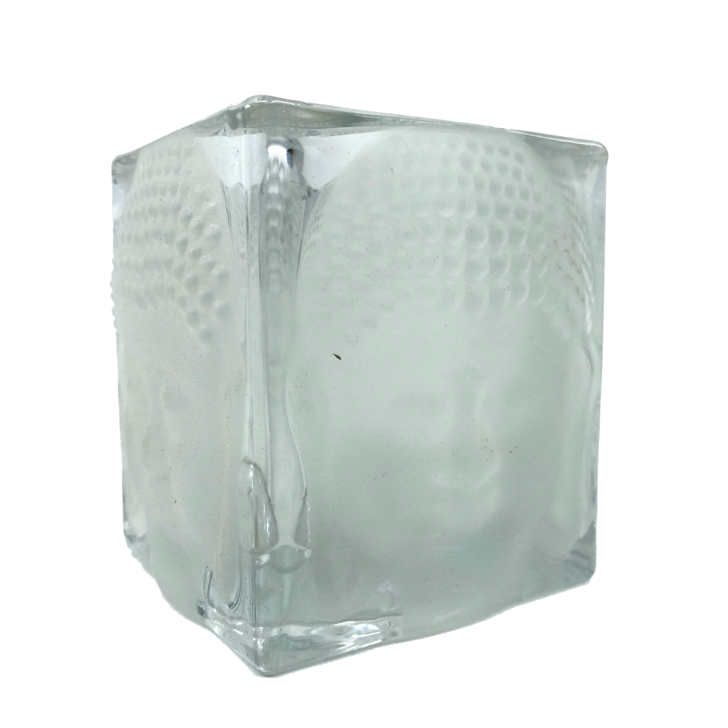 Buddha Tea Light Holder GLASS Medium Cube