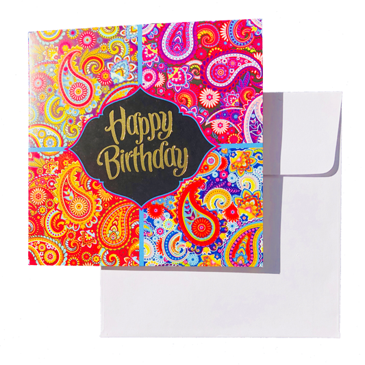 Triskele Arts Cards PAISLEY BIRTHDAY