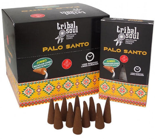 BACKFLOW INCENSE TRIBAL SOUL JUMBO CONES PALO SANTO