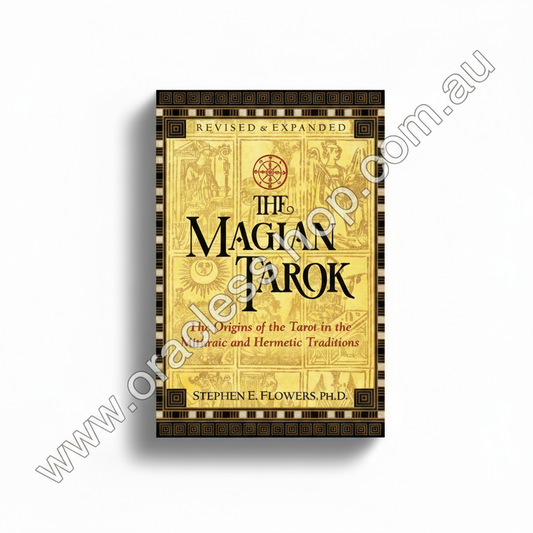 Book cover of 'The Magian Tarok' on a textured white background