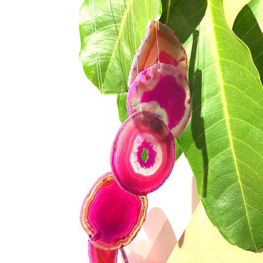 Agate Wind Chime – Pink