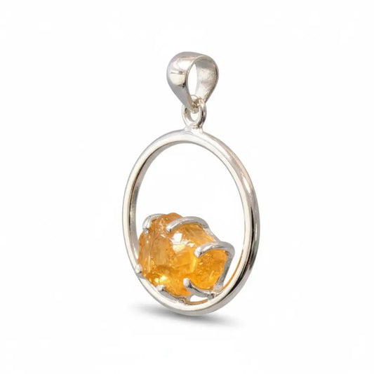 ABUNDANT Citrine Pendant SS PENDANT