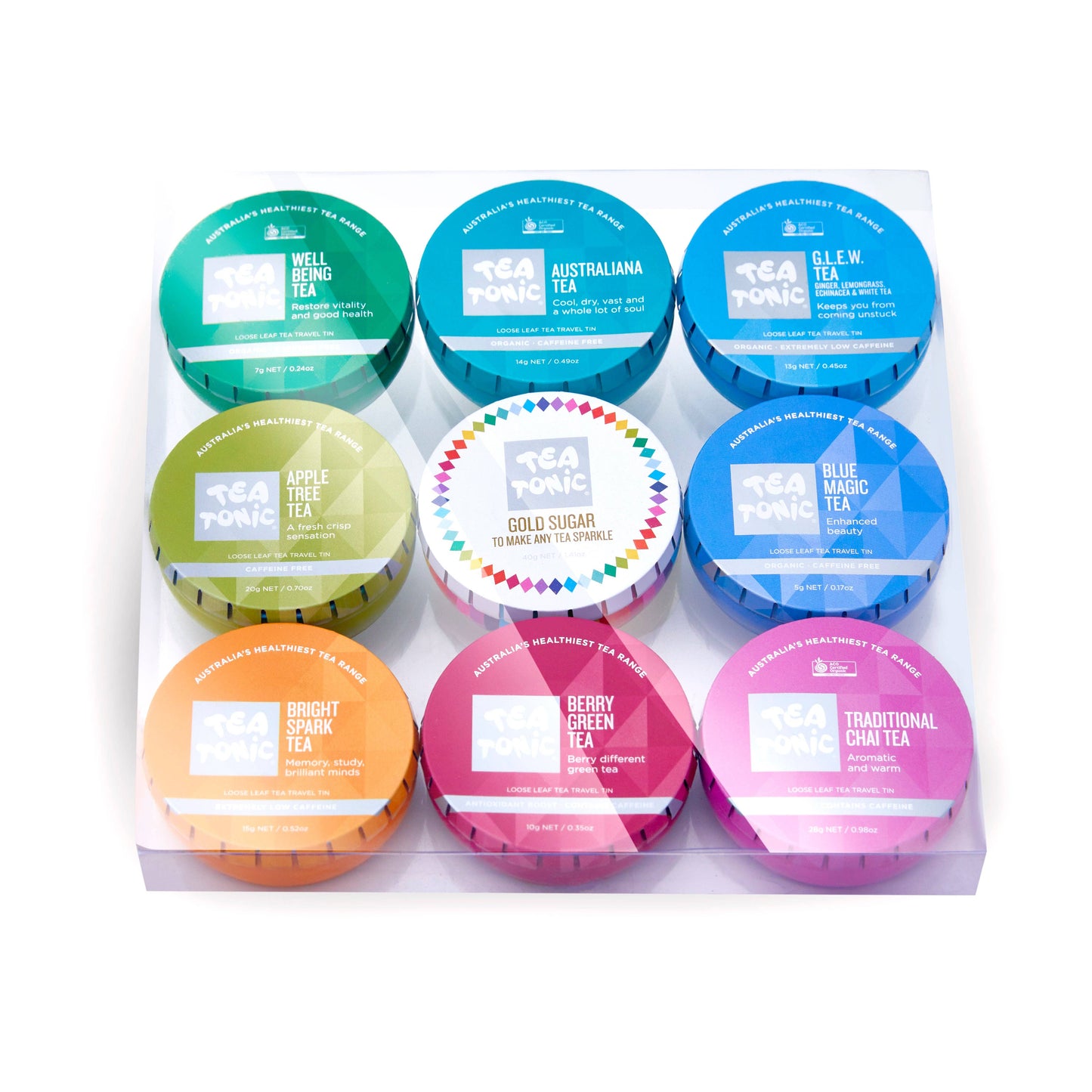 Loose Leaf Travel Tins - Set of 9