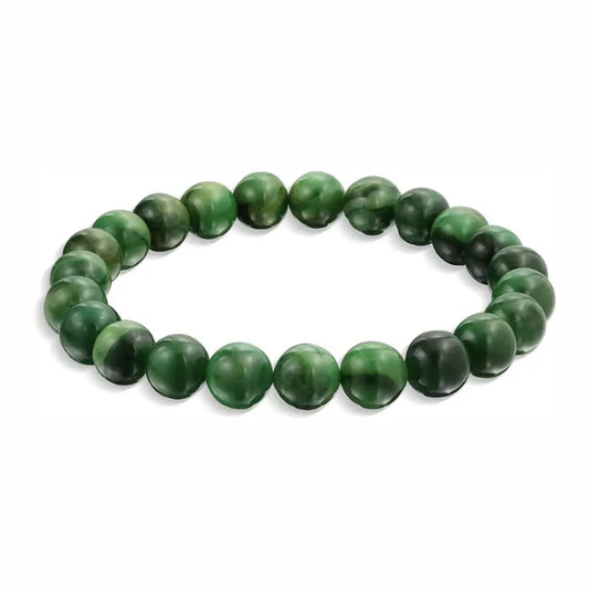 African Jade Crystal Bead Bracelet