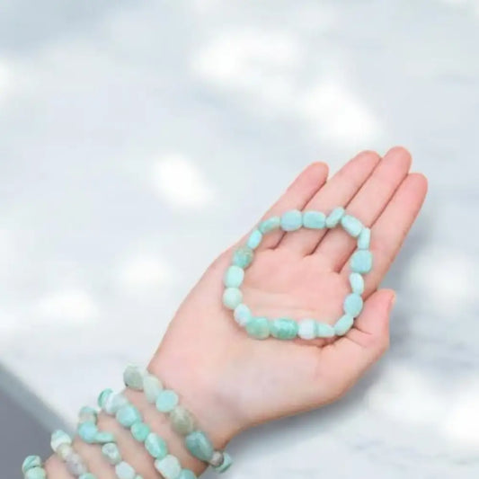 Amazonite Nugget Bracelets crystal bracelet