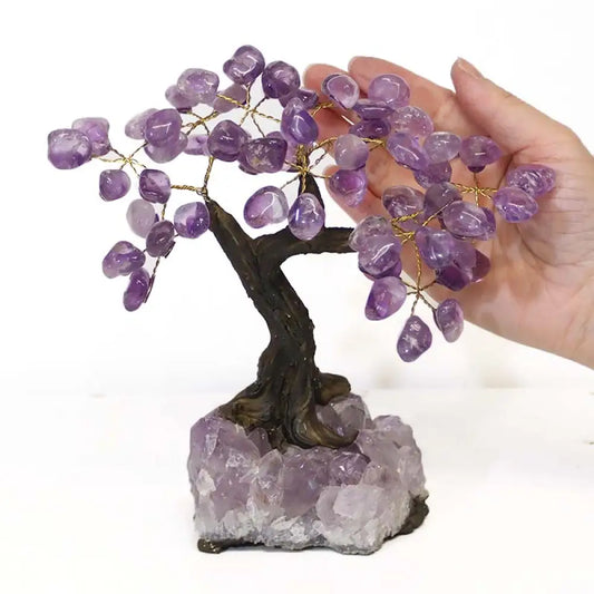 AMETHYST Bonsai Crystal Tree 20 Crystal Tree