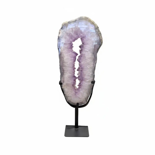Amethyst Slice on Stand - Large Crystal slice