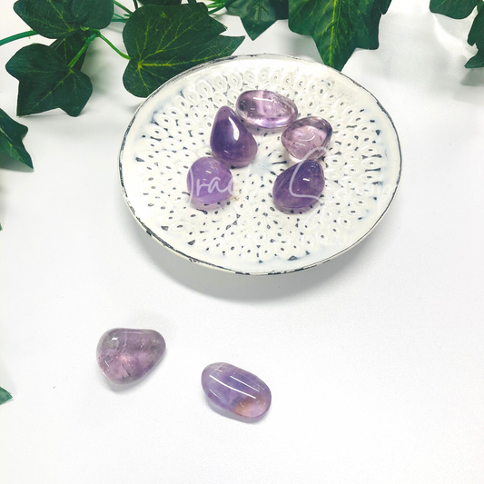 Amethyst Crystal Tumbles ~ Calms Anxiety & Boosts Intuition