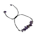 Amethyst Adjustable Chip Bracelet