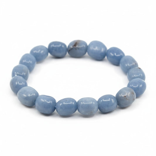 Angelite Tumble Bead Bracelet