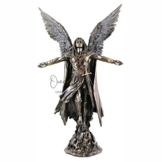 Archangel Uriel Ascending Bronze Statue Sculptures & Statues