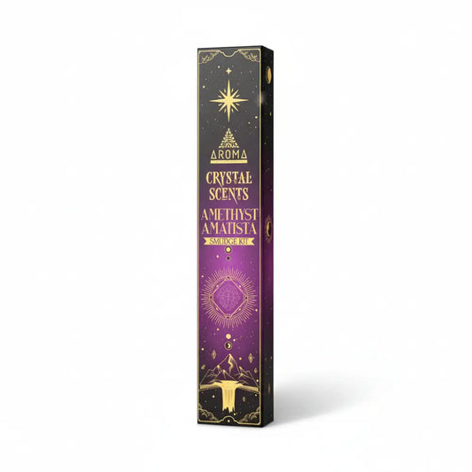 AROMA Crystal Collection Incense Sticks with AMETHYST Incense