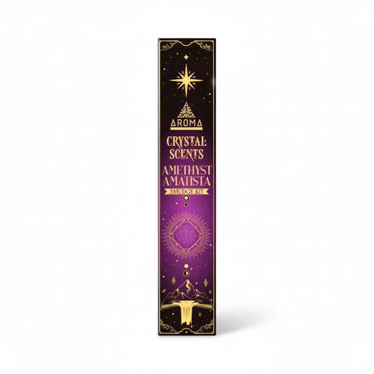 AROMA Crystal Collection Incense Sticks with AMETHYST Incense