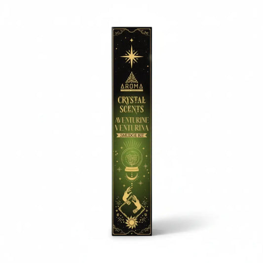 AROMA Crystal Collection Incense Sticks with AVENTURINE Crystals incense