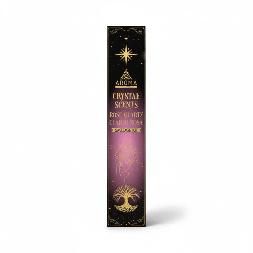 AROMA Crystal Collection Incense Sticks with ROSE QUARTZ Incense