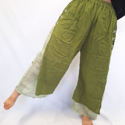COTTON TWO LAYER PANTS